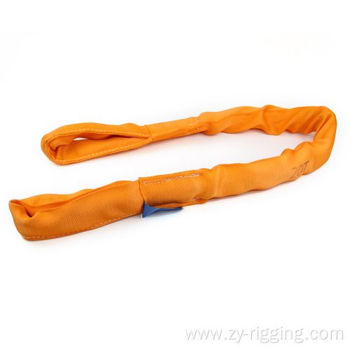 50tons heavy duty polyester soft round sling